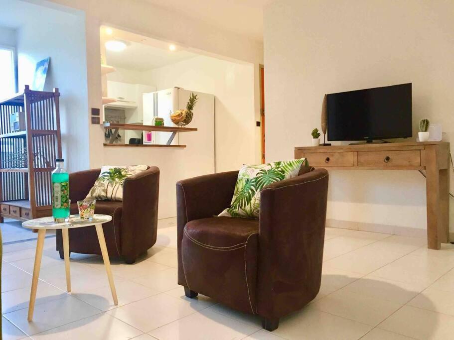 Appartement Hamo Tropical Piscine Proche Plage à Sainte-Anne Extérieur photo